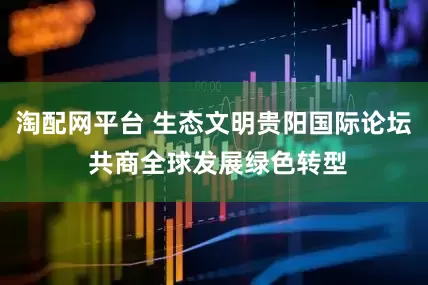 淘配网平台 生态文明贵阳国际论坛 共商全球发展绿色转型